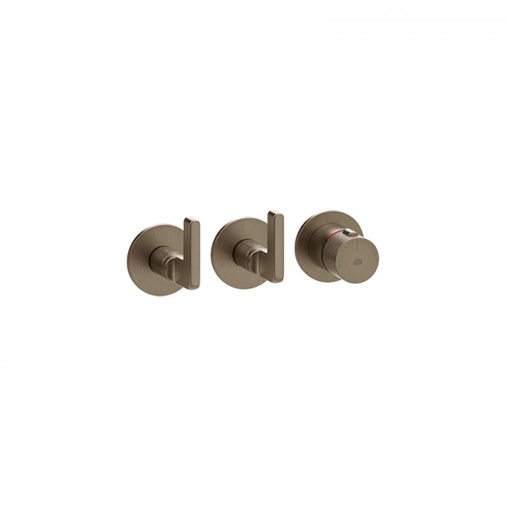 Gessi 58334 parte esterna miscelatore termostatico a parete linea INCISO- Gessi 58334 parte esterna miscelatore termostatico a parete linea INCISO-