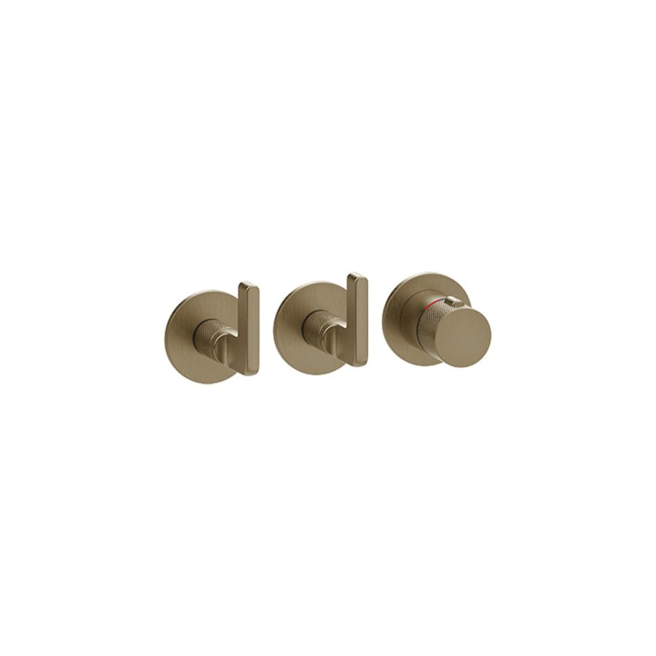 Gessi 58334 parte esterna miscelatore termostatico a parete linea INCISO- Gessi 58334 parte esterna miscelatore termostatico a parete linea INCISO-