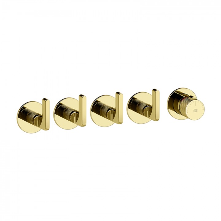 Gessi 58338 parte esterna miscelatore termostatico a parete 4 uscite indipendenti linea INCISO-
