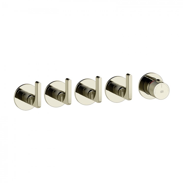 Gessi 58338 parte esterna miscelatore termostatico a parete 4 uscite indipendenti linea INCISO-