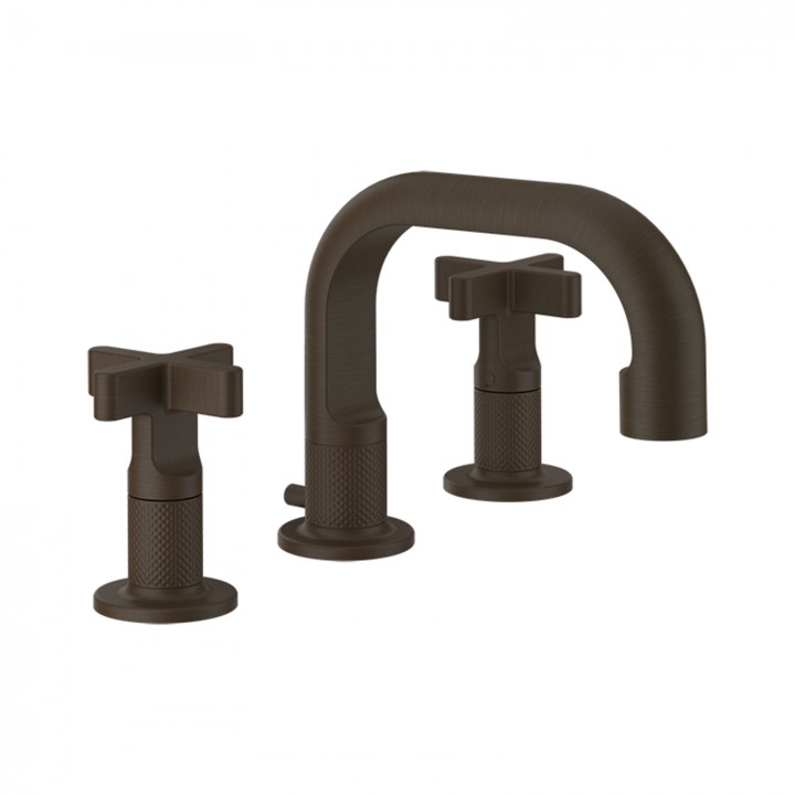 Gessi 58111 gruppo lavabo 3 fori con scarico con flessibili di collegamento linea INCISO+
