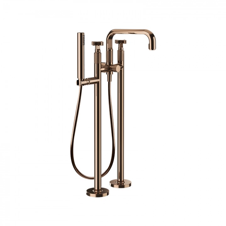 Gessi 58129 parte esterna per piantana esterno vasca con doccetta e deviatore automatico linea INCISO+