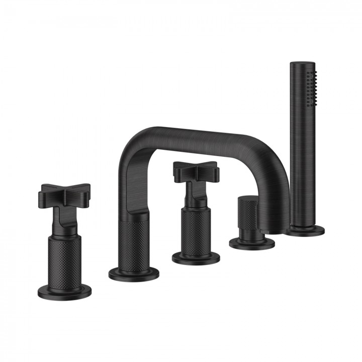 Gessi 58140 gruppo bordo vasca 5 fori linea INCISO+