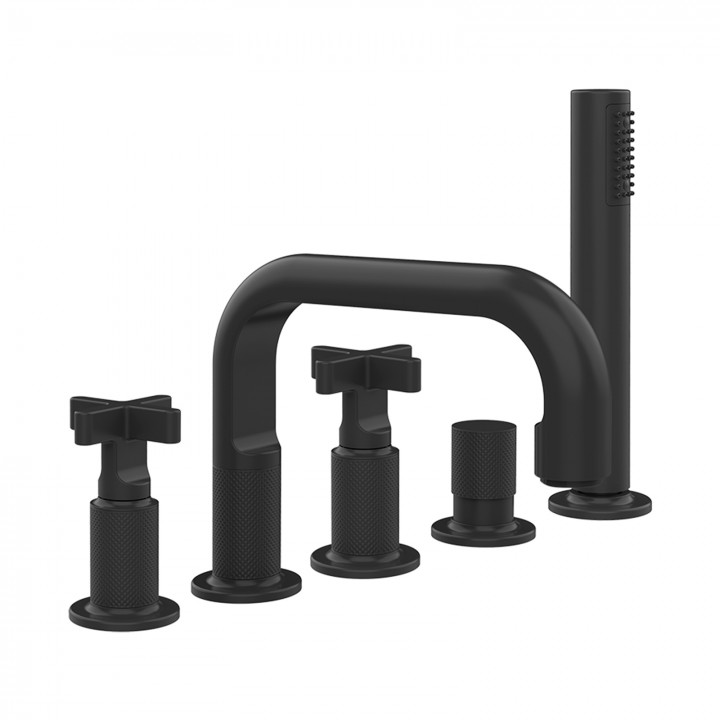 Gessi 58140 gruppo bordo vasca 5 fori linea INCISO+