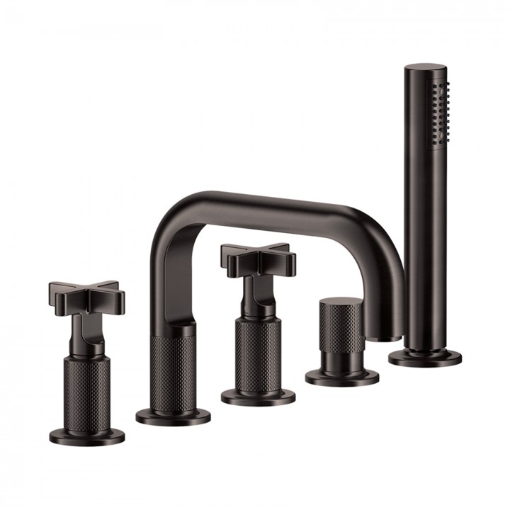 Gessi 58140 gruppo bordo vasca 5 fori linea INCISO+