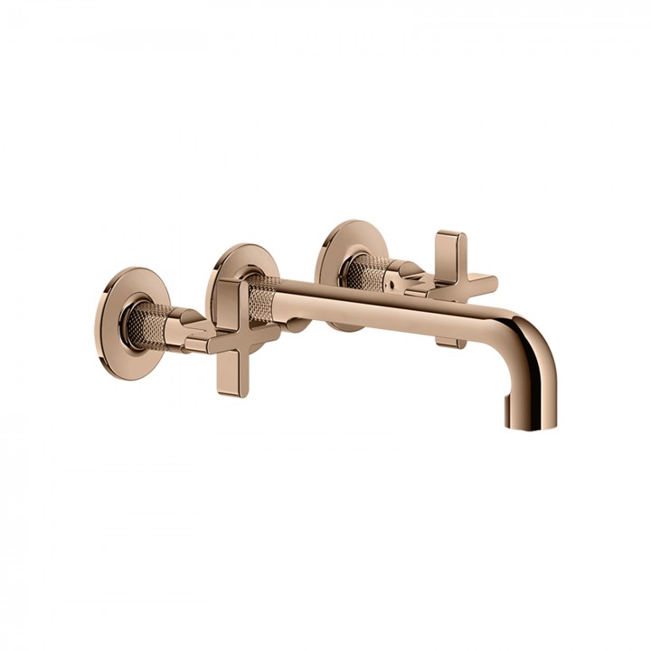 Gessi 58190 parte esterna gruppo lavabo a parete 3 fori bocca media senza scarico linea INCISO+