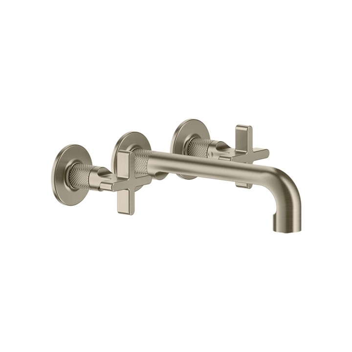Gessi 58190 parte esterna gruppo lavabo a parete 3 fori bocca media senza scarico linea INCISO+
