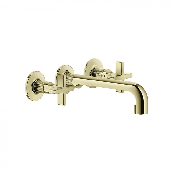Gessi 58190 parte esterna gruppo lavabo a parete 3 fori bocca media senza scarico linea INCISO+