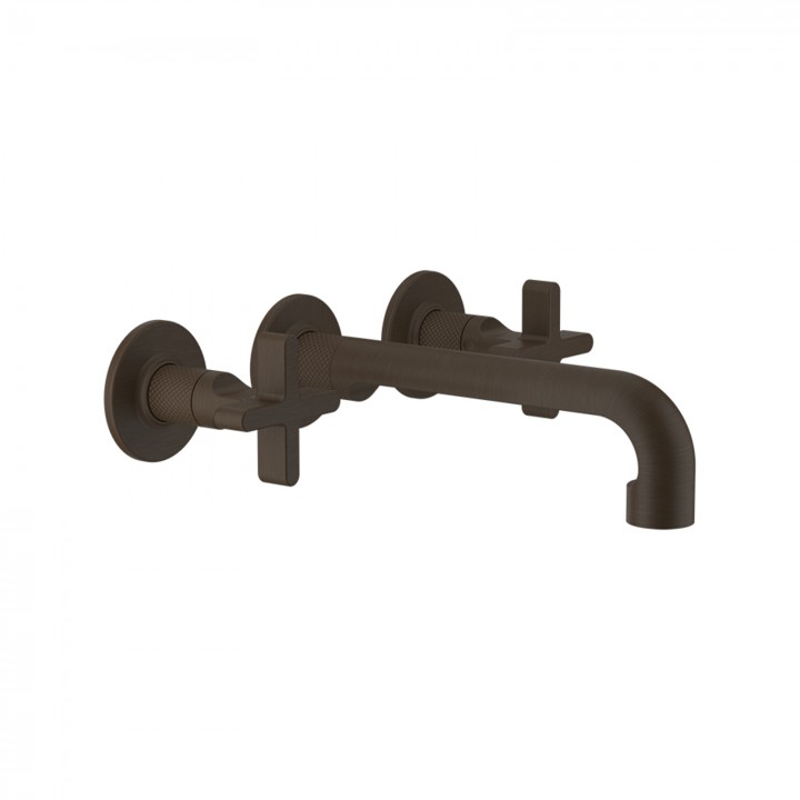 Gessi 58190 parte esterna gruppo lavabo a parete 3 fori bocca media senza scarico linea INCISO+