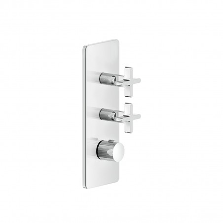 Gessi 58224 parte esterna miscelatore termostatico alta portata a parete 2 uscite indipendenti linea INCISO+