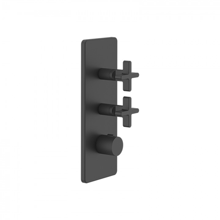 Gessi 58224 parte esterna miscelatore termostatico alta portata a parete 2 uscite indipendenti linea INCISO+