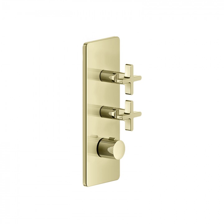 Gessi 58224 parte esterna miscelatore termostatico alta portata a parete 2 uscite indipendenti linea INCISO+