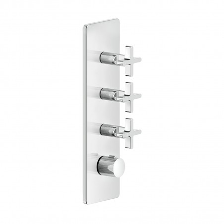 Gessi 58226 parte esterna miscelatore termostatico alta portata a parete 3 uscite indipendenti linea INCISO+
