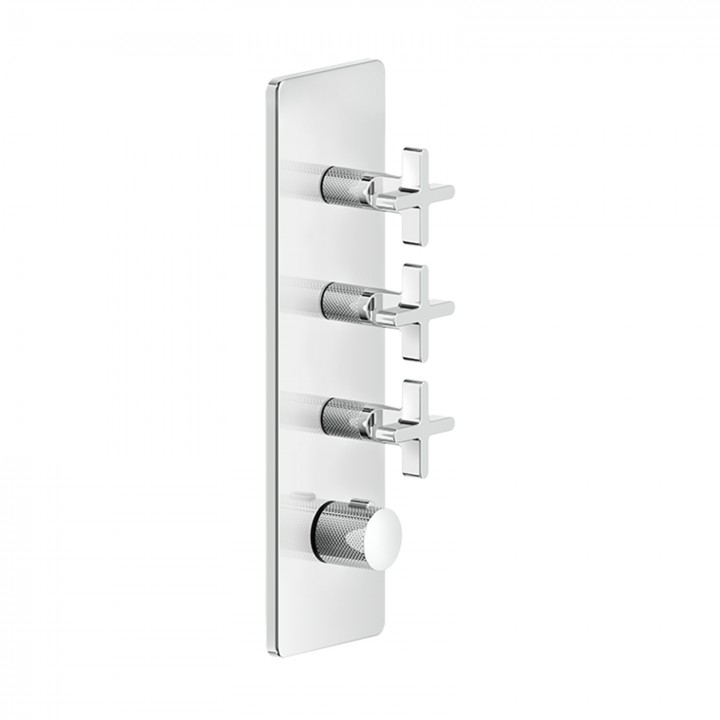 Gessi 58226 parte esterna miscelatore termostatico alta portata a parete 3 uscite indipendenti linea INCISO+ Gessi 58226 parte esterna miscelatore termostatico alta portata a parete 3 uscite indipendenti linea INCISO+