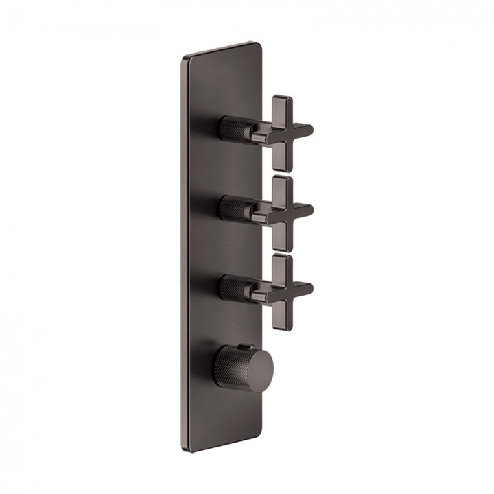 Gessi 58226 parte esterna miscelatore termostatico alta portata a parete 3 uscite indipendenti linea INCISO+