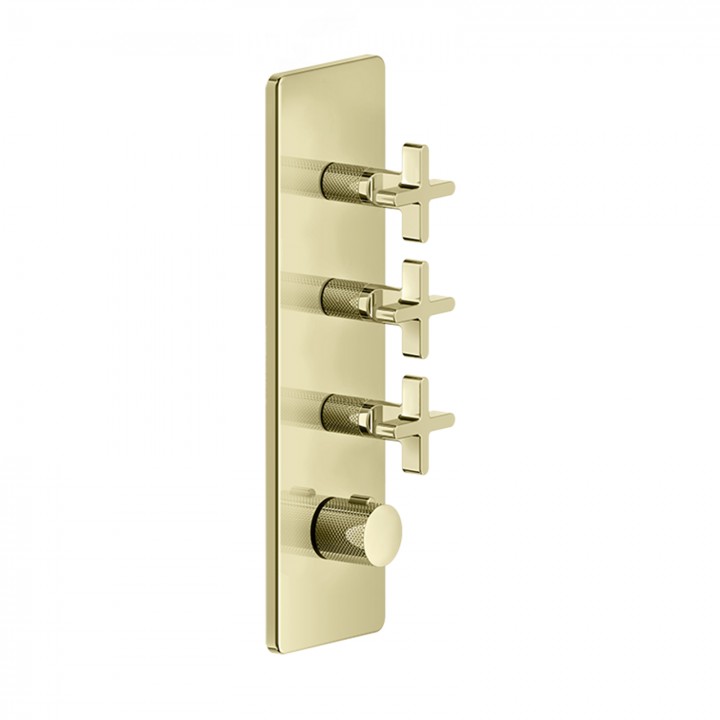Gessi 58226 parte esterna miscelatore termostatico alta portata a parete 3 uscite indipendenti linea INCISO+ Gessi 58226 parte esterna miscelatore termostatico alta portata a parete 3 uscite indipendenti linea INCISO+