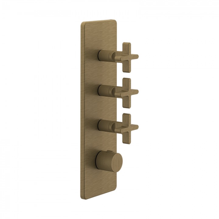 Gessi 58226 parte esterna miscelatore termostatico alta portata a parete 3 uscite indipendenti linea INCISO+ Gessi 58226 parte esterna miscelatore termostatico alta portata a parete 3 uscite indipendenti linea INCISO+