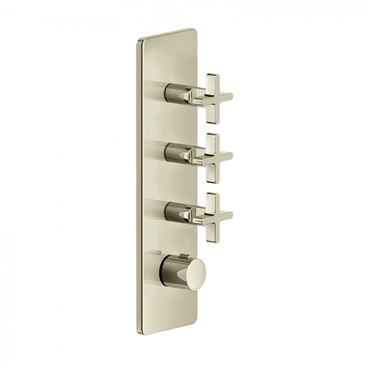 Gessi 58226 parte esterna miscelatore termostatico alta portata a parete 3 uscite indipendenti linea INCISO+ Gessi 58226 parte esterna miscelatore termostatico alta portata a parete 3 uscite indipendenti linea INCISO+