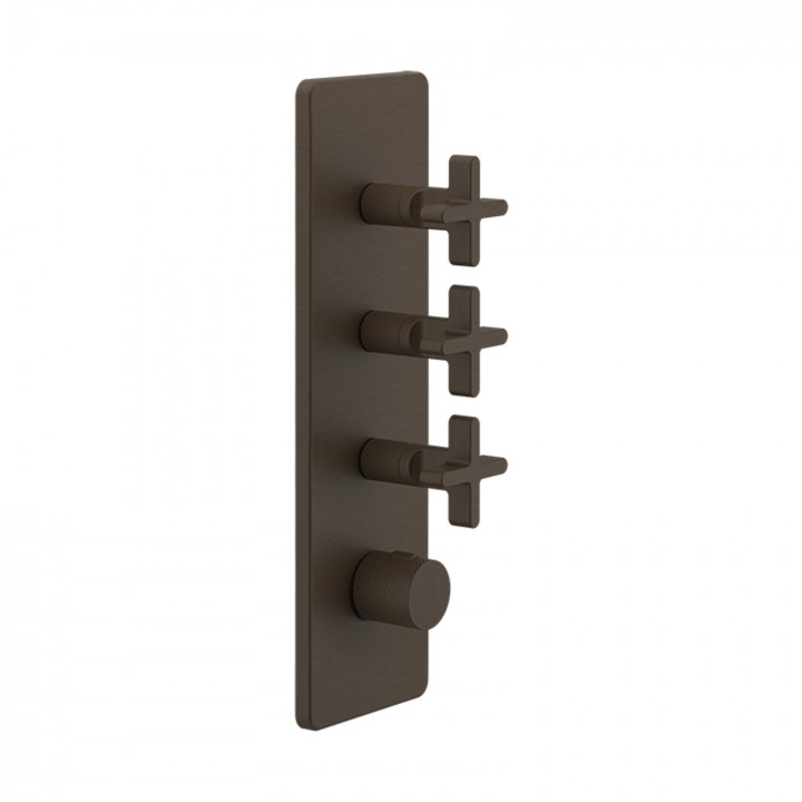 Gessi 58226 parte esterna miscelatore termostatico alta portata a parete 3 uscite indipendenti linea INCISO+ Gessi 58226 parte esterna miscelatore termostatico alta portata a parete 3 uscite indipendenti linea INCISO+