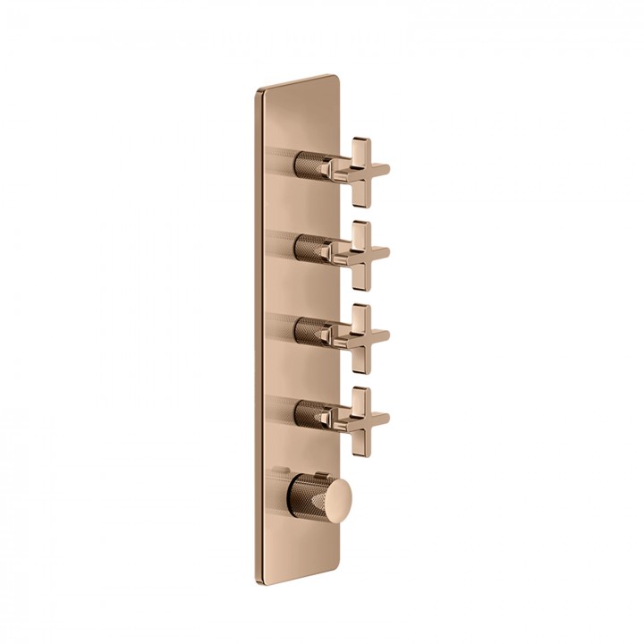 Gessi 58228 parte esterna miscelatore termostatico alta portata a parete 4 uscite indipendenti linea INCISO+ Gessi 58228 parte esterna miscelatore termostatico alta portata a parete 4 uscite indipendenti linea INCISO+