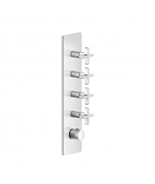 Gessi 58228 parte esterna miscelatore termostatico alta portata a parete 4 uscite indipendenti linea INCISO+