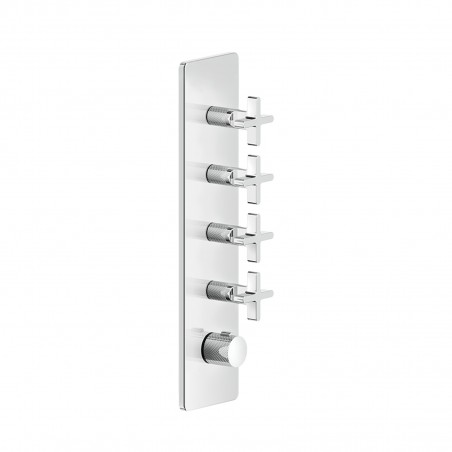 Gessi 58228 parte esterna miscelatore termostatico alta portata a parete 4 uscite indipendenti linea INCISO+