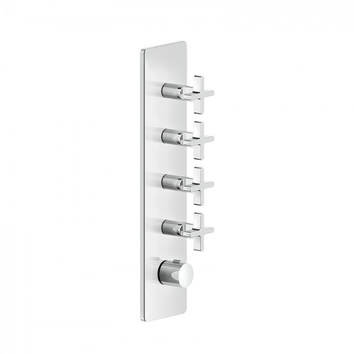 Gessi 58228 parte esterna miscelatore termostatico alta portata a parete 4 uscite indipendenti linea INCISO+ Gessi 58228 parte esterna miscelatore termostatico alta portata a parete 4 uscite indipendenti linea INCISO+