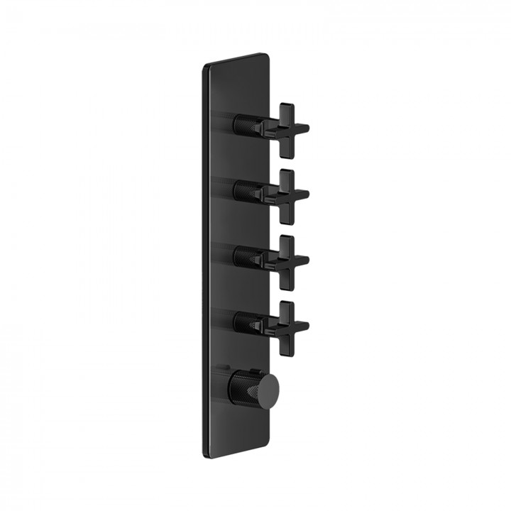 Gessi 58228 parte esterna miscelatore termostatico alta portata a parete 4 uscite indipendenti linea INCISO+ Gessi 58228 parte esterna miscelatore termostatico alta portata a parete 4 uscite indipendenti linea INCISO+