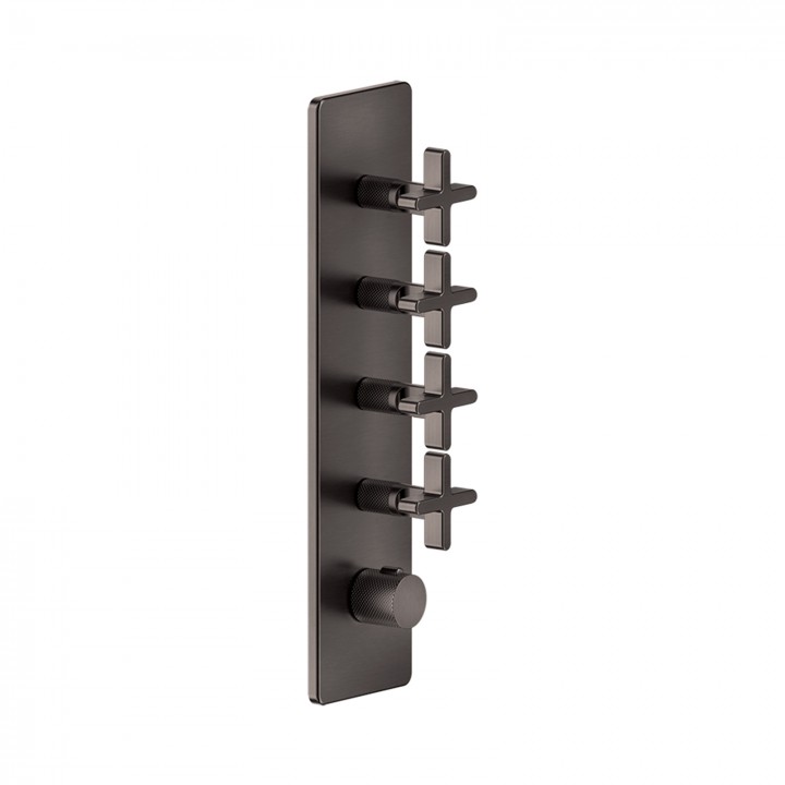 Gessi 58228 parte esterna miscelatore termostatico alta portata a parete 4 uscite indipendenti linea INCISO+ Gessi 58228 parte esterna miscelatore termostatico alta portata a parete 4 uscite indipendenti linea INCISO+
