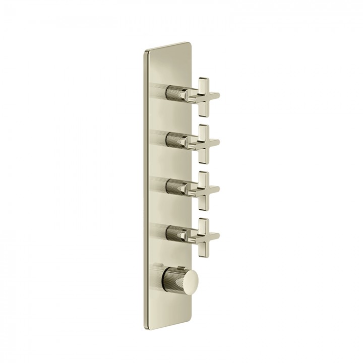 Gessi 58228 parte esterna miscelatore termostatico alta portata a parete 4 uscite indipendenti linea INCISO+ Gessi 58228 parte esterna miscelatore termostatico alta portata a parete 4 uscite indipendenti linea INCISO+
