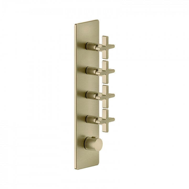 Gessi 58228 parte esterna miscelatore termostatico alta portata a parete 4 uscite indipendenti linea INCISO+ Gessi 58228 parte esterna miscelatore termostatico alta portata a parete 4 uscite indipendenti linea INCISO+