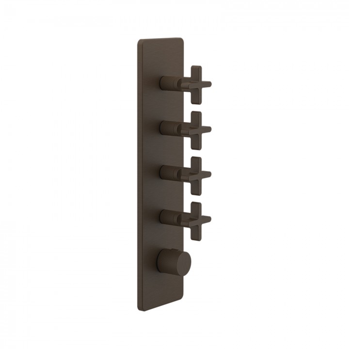 Gessi 58228 parte esterna miscelatore termostatico alta portata a parete 4 uscite indipendenti linea INCISO+ Gessi 58228 parte esterna miscelatore termostatico alta portata a parete 4 uscite indipendenti linea INCISO+
