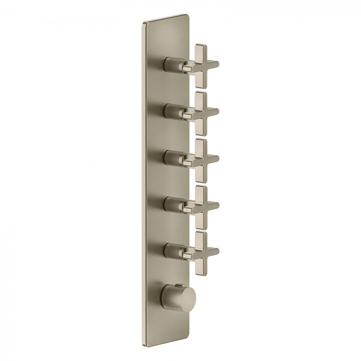 Gessi 58230 parte esterna miscelatore termostatico alta portata a parete 5 uscite indipendenti linea INCISO+ Gessi 58230 parte esterna miscelatore termostatico alta portata a parete 5 uscite indipendenti linea INCISO+