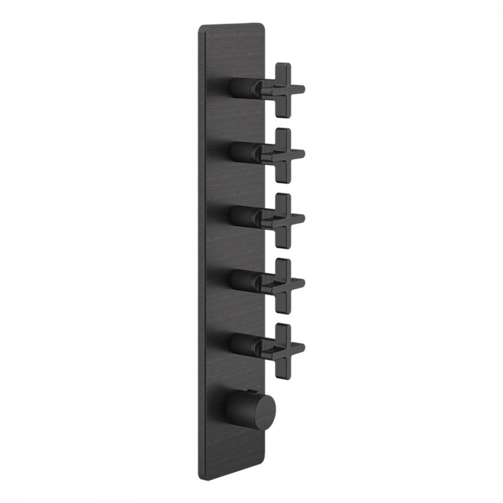 Gessi 58230 parte esterna miscelatore termostatico alta portata a parete 5 uscite indipendenti linea INCISO+ Gessi 58230 parte esterna miscelatore termostatico alta portata a parete 5 uscite indipendenti linea INCISO+