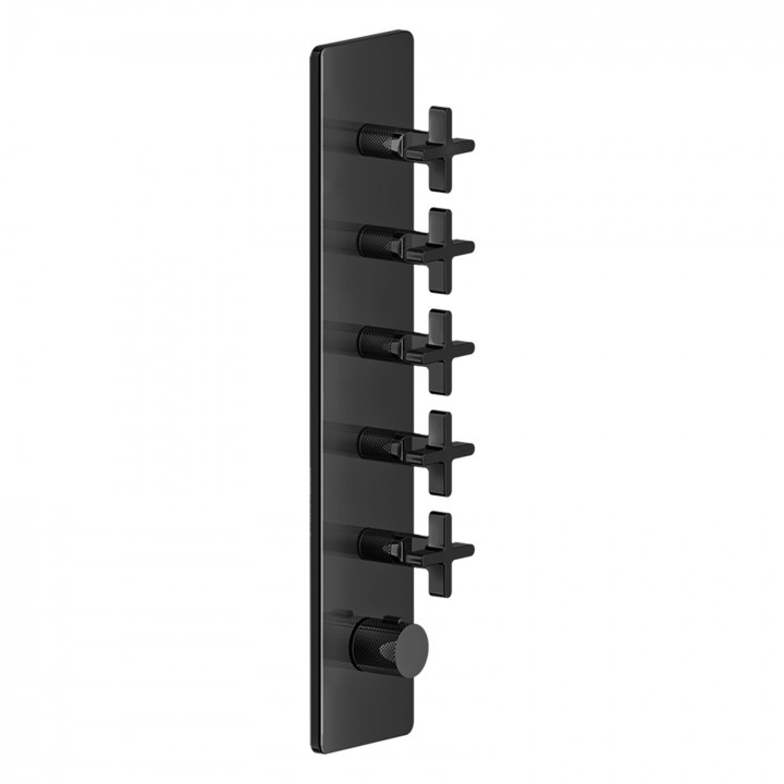 Gessi 58230 parte esterna miscelatore termostatico alta portata a parete 5 uscite indipendenti linea INCISO+ Gessi 58230 parte esterna miscelatore termostatico alta portata a parete 5 uscite indipendenti linea INCISO+