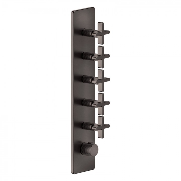 Gessi 58230 parte esterna miscelatore termostatico alta portata a parete 5 uscite indipendenti linea INCISO+
