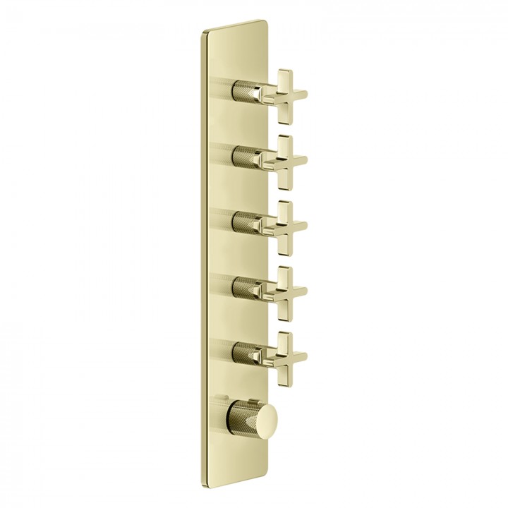 Gessi 58230 parte esterna miscelatore termostatico alta portata a parete 5 uscite indipendenti linea INCISO+ Gessi 58230 parte esterna miscelatore termostatico alta portata a parete 5 uscite indipendenti linea INCISO+