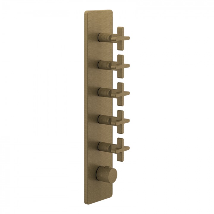 Gessi 58230 parte esterna miscelatore termostatico alta portata a parete 5 uscite indipendenti linea INCISO+ Gessi 58230 parte esterna miscelatore termostatico alta portata a parete 5 uscite indipendenti linea INCISO+