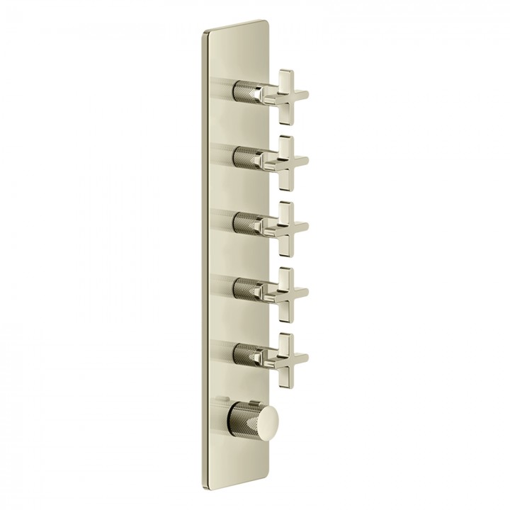 Gessi 58230 parte esterna miscelatore termostatico alta portata a parete 5 uscite indipendenti linea INCISO+ Gessi 58230 parte esterna miscelatore termostatico alta portata a parete 5 uscite indipendenti linea INCISO+