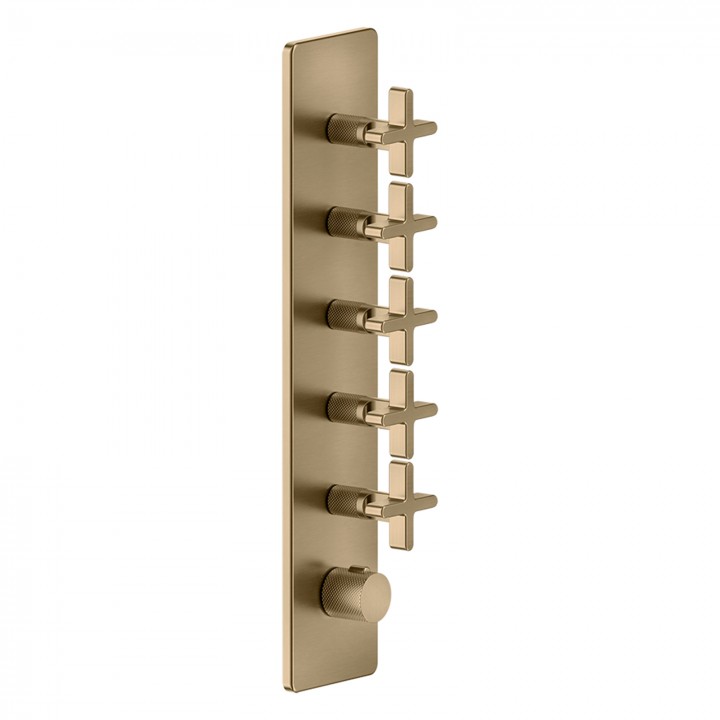 Gessi 58230 parte esterna miscelatore termostatico alta portata a parete 5 uscite indipendenti linea INCISO+ Gessi 58230 parte esterna miscelatore termostatico alta portata a parete 5 uscite indipendenti linea INCISO+