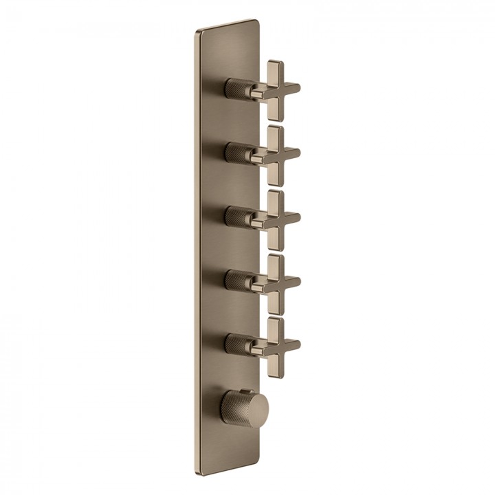 Gessi 58230 parte esterna miscelatore termostatico alta portata a parete 5 uscite indipendenti linea INCISO+ Gessi 58230 parte esterna miscelatore termostatico alta portata a parete 5 uscite indipendenti linea INCISO+