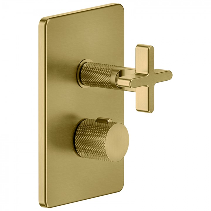 Gessi 58234 parte esterna miscelatore termostatico doccia a parete 2 vie linea INCISO+