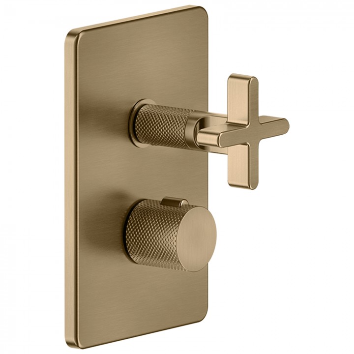 Gessi 58236 parte esterna miscelatore termostatico doccia a parete 3 vie linea INCISO+