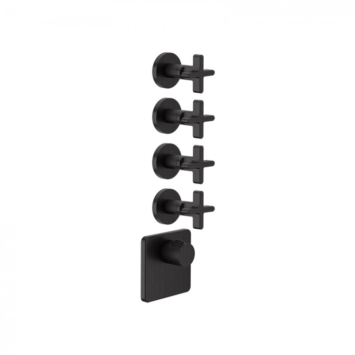 Gessi 58348 parte esterna miscelatore termostatico alta portata a parete 4 uscite indipendenti linea INCISO+