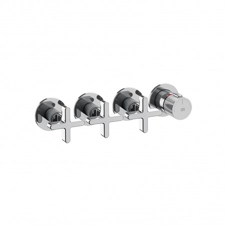 Gessi 58436 parte esterna miscelatore termostatico a parete 3 uscite indipendenti linea INCISO+