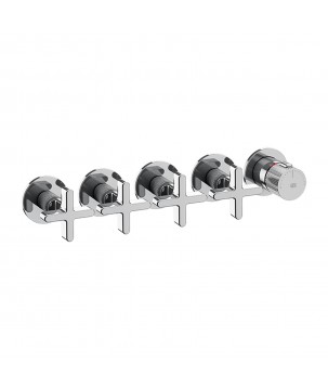 Gessi 58438 parte esterna miscelatore termostatico a parete 4 uscite indipendenti linea INCISO+