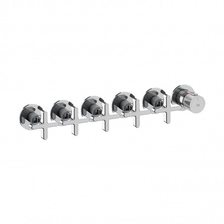 Gessi 58440 parte esterna miscelatore termostatico a parete 5 uscite indipendenti linea INCISO+