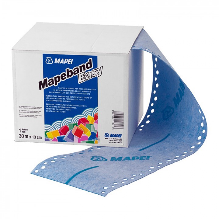 Mapei MAPEBAND EASY nastro tnt raccordi sistemi impermeabilizzanti 30mt x 13cm Mapei MAPEBAND EASY nastro tnt raccordi sistemi impermeabilizzanti 30mt x 13cm