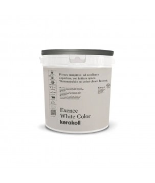 Kerakoll EXENCE WHITE COLOR pittura riempitiva eccellente copertura finitura opaca per interni BIANCO