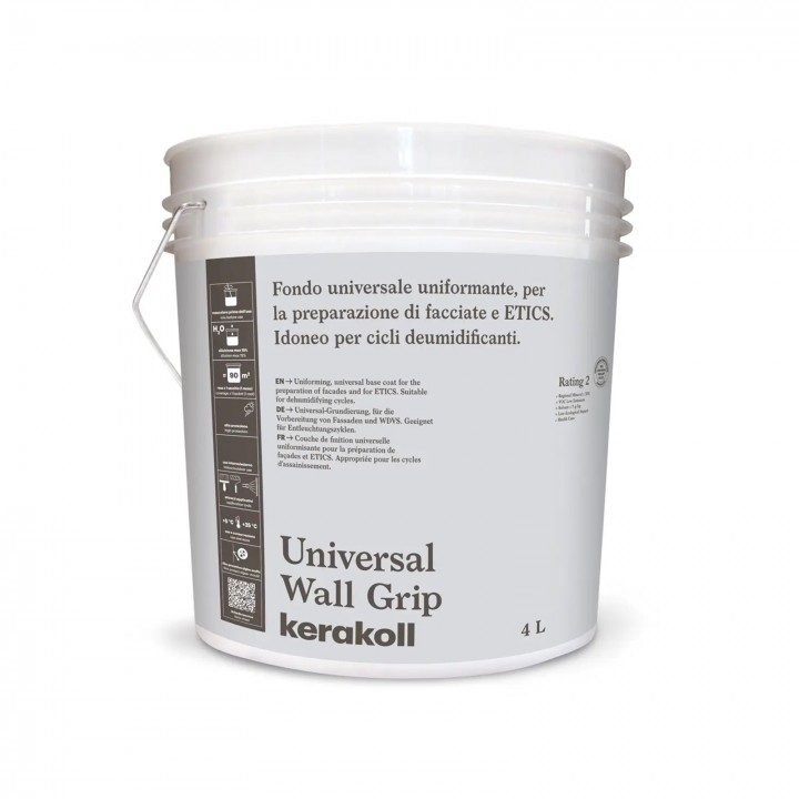 Kerakoll UNIVERSAL WALL GRIP fondo universale uniformante preparazione facciate ed ETICS interni esterni BIANCO